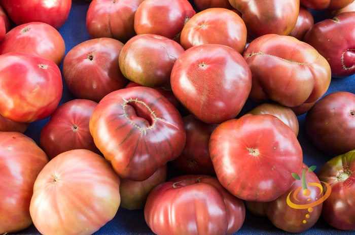 Cherokee Purple indeterminate tomato seeds from SeedsNow, showing healthy seed packets for planting.